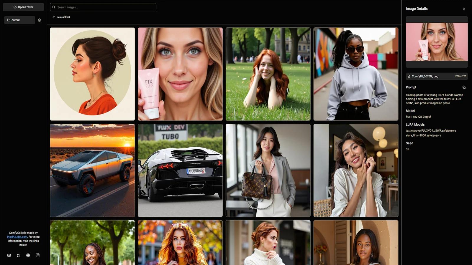 ComfyGallery: Browse ComfyUI Images and Their Prompts and Settings